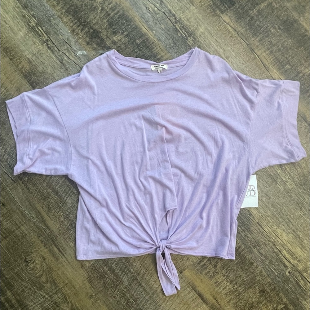 Heart & Hips Purple Short Sleeve Shirt.
